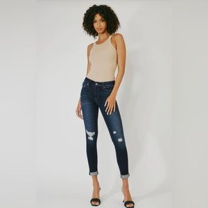 Kancan Hudson Mid Rise Ankle Skinny